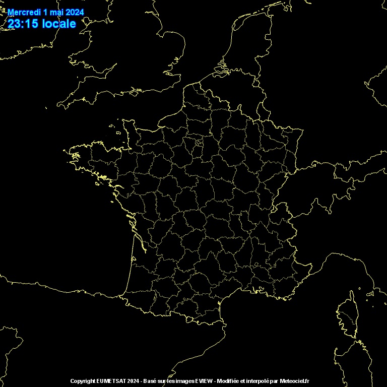 Nuages - satellite - France